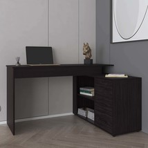 Upton L-Shape Black Home Office Desk | Study, Work, Studio, Library - $6,086.83 MXN