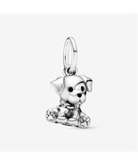 925 Silver Labrador Puppy Dog Dangle Charm,Fit for Pandora Charm,Gift fo... - $258.07 MXN