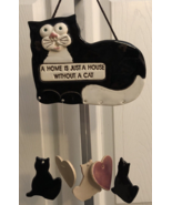 Smoky Mountain Pottery A Home Is Just A House Without A Cat Wind Chimes ... - £14.57 GBP