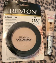 2 Revlon Colorstay Powder 810 Fair/Revlon Candid Fair Concealer 005 New(M4)(K70) - £13.19 GBP