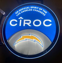 Official NFL Ciroc Los Angeles Chargers Diageo Lighted LED Bar Sign 23&quot; ... - £239.46 GBP