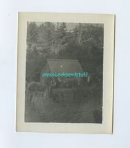 snapshot  - women feeding/watering?  donkeys *  barn in background black... - $8.50