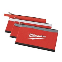 Milwaukee 48-22-8193 Zipper Tool Bag 12 in. Canvas Multi-Color (3-Pack) - $27.99