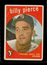 Vintage Baseball Card Topps 1959 #410 Billy Pierce Chicago White Sox Pitcher Wb - £9.82 GBP