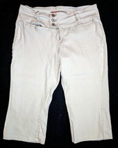 Juniors White Capri Jeans Size 9 Lazer Chinos - $15.84