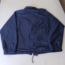 Athletech RN#83053 Mens Blue Cotton Windbreaker Snap Front Pockets Lined Size 2X image 2