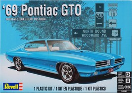 Level 4 Model Kit 1969 Pontiac GTO 2-in-1 Kit 1/24 Scale Model By Revell - $59.18