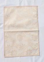 Victorian Heart Embossed Cotton Made in India Place Mat 13 x 19 (Ivory) - $8.50