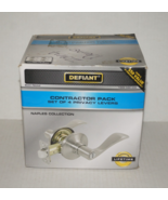 Defiant Naples Satin Nickel Bed/Bath Door Handle Contractor Pack (4-Piece) - $44.54