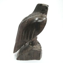 Carved Ironwood Wooden Eagle Bird Falcon Figurine 7&quot; - £11.27 GBP