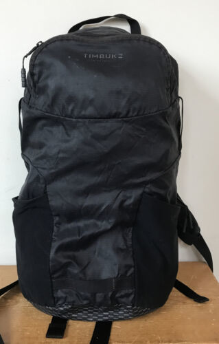 Timbuk 2 Black Nylon Hiking Backpack Book Bag Travel Carry On Quick Dry Commuter - $79.99