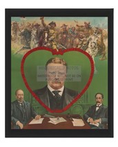 President Theodore &quot;Teddy&quot; Roosevelt &quot;Hearts Of His Countrymen 8X10 Framed Photo - £19.59 GBP