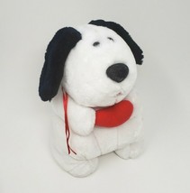 VINTAGE 1988 HEARTLINE MOOCH A SMOOCH MUTT PUPPY WHITE STUFFED ANIMAL PL... - £34.06 GBP