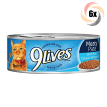 6x Cans 9Lives Meaty Pate Real Ocean Whitefish Cat Food 5.5oz Caring For Cats! - £13.97 GBP