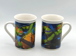Teenage Mutant Ninja Turtles Coffee Mugs  Set of 2  Viacom 2014 - £9.68 GBP