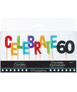 Celebrate 60th Birthday or Anniversary Cake Topper Party Decorations New - $92.73 MXN