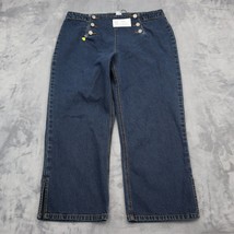 Bill Blass Jeans Pants Womens 10 Blue High Waist Straight Leg Capri Bottoms - £23.21 GBP
