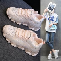 Women Summer Shoes Breathable Air Mesh Bling Bling Ins Dad Shoes Chunky Sneakers - £42.31 GBP