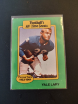 Yale Lary 1987 Hygrade Football&#39;s All-Time Greats - £1.39 GBP