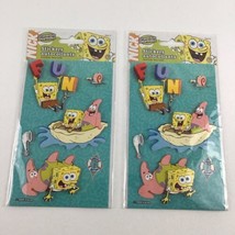 Nickelodeon SpongeBob SquarePants Puffy Sticker Sheets Vintage 2004 Sealed - £13.41 GBP