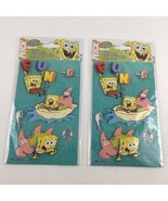 Nickelodeon SpongeBob SquarePants Puffy Sticker Sheets Vintage 2004 Sealed - £13.16 GBP