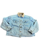 Vintage Lee Storm Rider Denim Jacket Size XL Trucker Distressed Blanket ... - $118.80