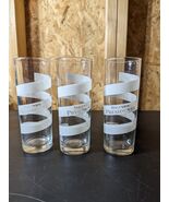 3 Tall Brandy Presidente Glasses Frosted Deco Spiral Design - €28,10 EUR