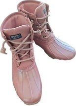 Sperry™ Duck Boots ~ Girls&#39; Size 4M ~ Pink ~ Quilted ~ Side Zip ~ Rubber... - $46.75