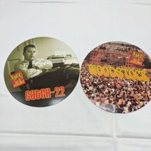 Lot of (2) 1960s Arts Entertainment Circle Cardboard Collectables With F... - $8.90