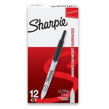 Sharpie 1735790 Retractable Permanent Markers, Ultra Fine Point, Black, ... - $37.04