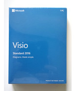 Microsoft Visio Standard 2016 - 1 PC - Sealed Retail Box - $120.00