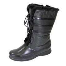 PEERAGE Joan Women Wide Width Leather Lace and Zip Mid Calf Boot - $129.95