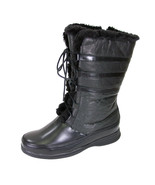 PEERAGE Joan Women Wide Width Leather Lace and Zip Mid Calf Boot - $129.95