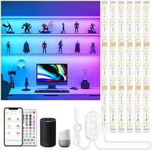 Six Rgbcw Wi-Fi Smart Light Strips By Bason Lighting, Adjustable For Kit... - $718.15 MXN