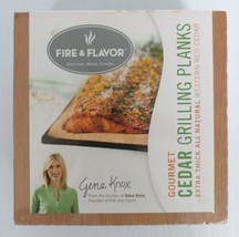 Fire &amp; Flavor Gourmet Single Serving Cedar Grilling Planks - New - $13.14