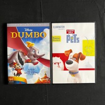 Lot of 4 Disney Pixar Universal DVDs Dumbo Up! Cars Secret Life of Pets - $18.00