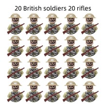 WW2 Military Soldier Building Blocks Action Figure Bricks Kids Toy 20Pcs... - £19.13 GBP