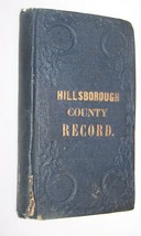 1853 Antique Hillsborough Nh County Record Town History Book Business Advertise - $98.99