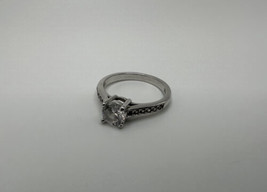 Vintage Mid Century Modern Sterling Silver Ring Size 7.25 missing stones - $19.80