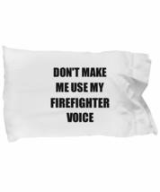 EzGift Firefighter Pillowcase Coworker Gift Idea Funny Gag for Job Pillow Cover  - £17.43 GBP