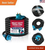 30-Foot 30-Amp RV/EV Extension Cord w/Straight Twist Lock Ring/Power Gri... - $135.56