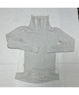 Lululemon Gray Turtle Mock Neck Kangaroo Pocket Pullover Sweatshirt Wome... - $32.90