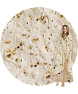 Burritos Tortilla Blanket Tortilla Wrap Blanket Novelty Funny Tortilla R... - $35.08