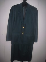 Pendleton 100% Wool Ladies Green 2-PC Skirt SUIT-10-BARELY WORN-FULLY LINED-NICE - £14.97 GBP
