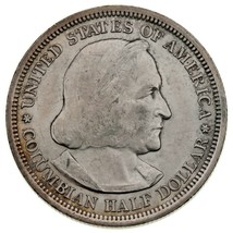 1893 Columbia Exposition Commemorative Half Dollar in Choice BU Condition - £51.05 GBP
