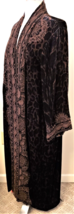 Johnny Was Embroidered Maude Velvet Kimono Coat Duster Sz-L Multi/Leopard Print - £276.30 GBP