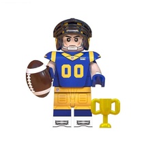 Football Player Rams NFL Super Bowl Rugby Players Minifigures Accessories - £3.13 GBP