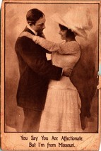 You Say You Are Affectionate But I&#39;m From Missouri Comic 1910s DB Postcard - £2.75 GBP