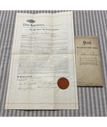 Antique Cemetary Deed 1906 West Laurel Hill Cemetary Company Bala-Cynwyd... - $48.14 CAD