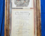 A SOLDIER&#39;S COVERING PSALM 91 BROWN WOODEN LONG BEAUTIFUL PICTURE FRAME ... - $24.29